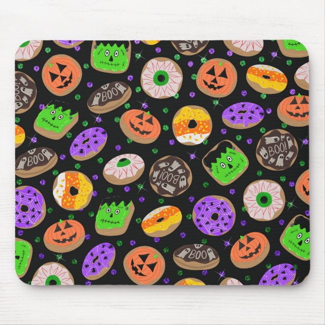 Coola Cute Glitter Confetti Donuts Halloween Musmatta (Framsidan)