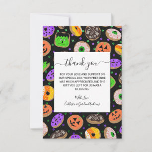 Coola Cute Glitter Confetti Donuts Halloween Tack Kort