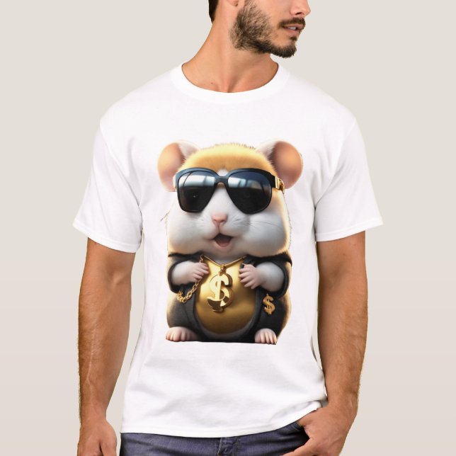 Coola-, Cute- och Fluffy-hamster T Shirt (Framsida)