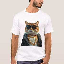 Coola, Cute, Plump, Futuristiska Cat T Shirt