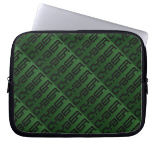 Coola Cyber Graphic-Grönt Laptop Fodral