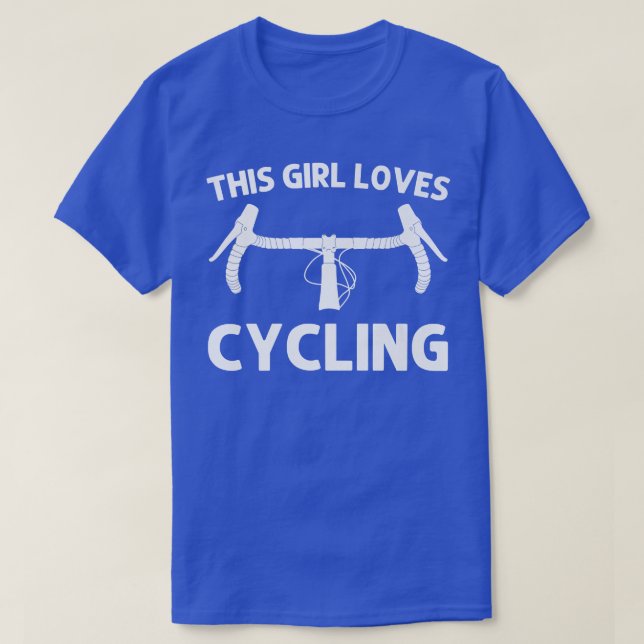 Coola Cycling for Girls Kids Cyclist Bike Rider Bi T Shirt (Design framsida)