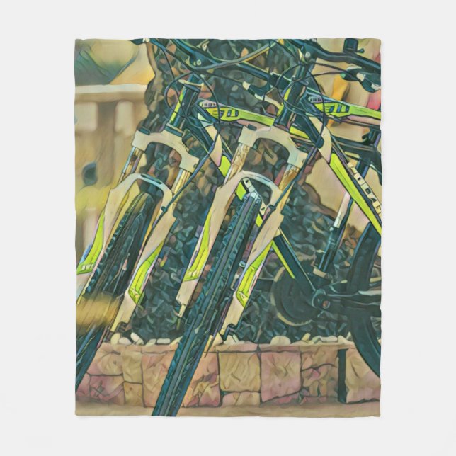 Coola-cykelgrafik Fleecefilt (Framsidan)