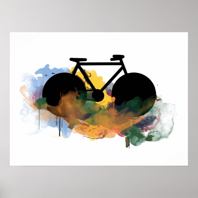 coola, cykelgrafit art stil poster (Framsidan)