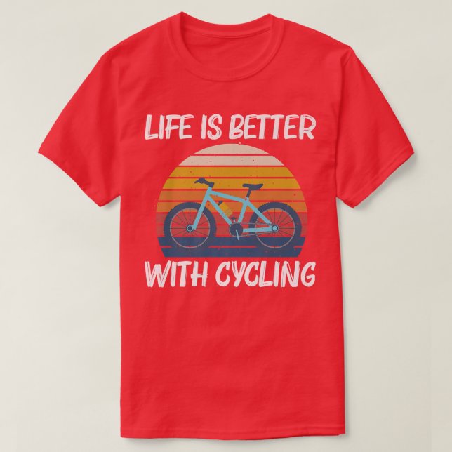 Coola Cykling Design För manar Kvinnor Biking Cycl T Shirt (Design framsida)