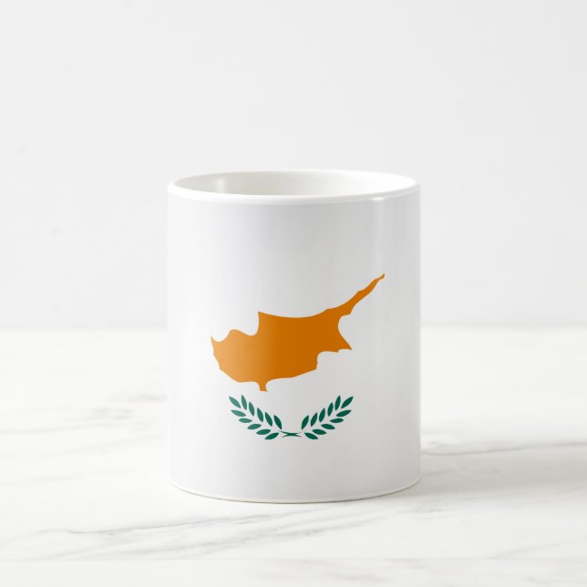 Coola Cypern Flagga Kaffemugg (Center)