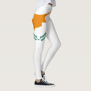 Coola Cypern Flagga Mode Leggings