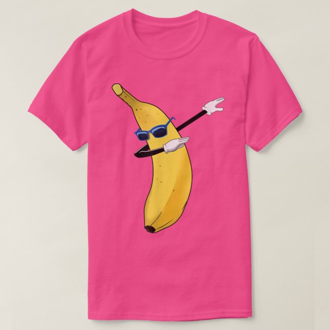 Coola Dab Banana är Dabbing Cute Dab Fruit Älskare T Shirt (Design framsida)