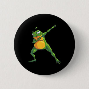 Coola Dabbing Frog Funny Hip-skutt Tadpole Dancing Knapp