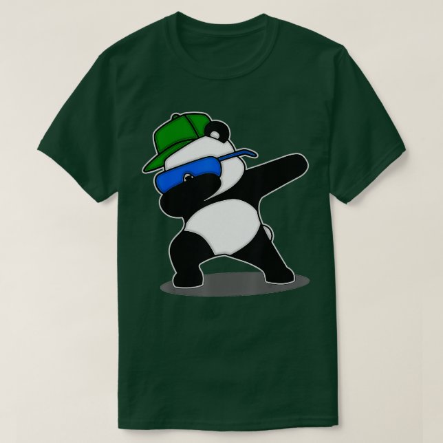 Coola Dabbing Panda - Cute Bear Älskare - Underbar T Shirt (Design framsida)