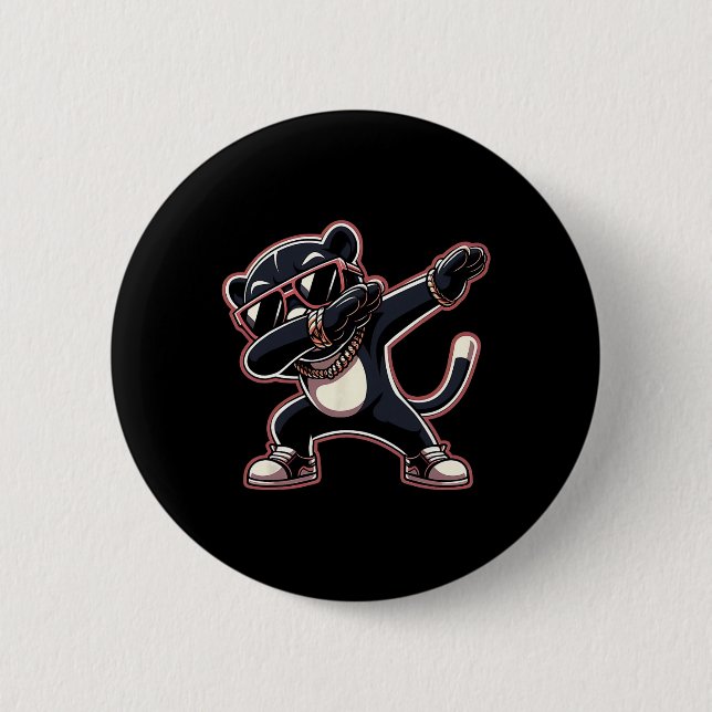 Coola Dabbing Panther Black Wearing Coola Sungles Knapp (Framsida)
