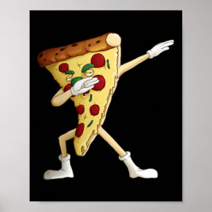 Coola Dabbing Pizza Funny Italy Paj Hip-skutt Danc Poster