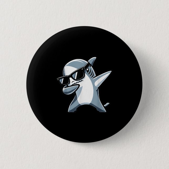 Coola Dabbing Shark Sungles Kids Tonåringars Summe Knapp (Framsida)