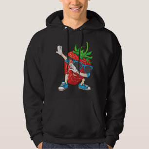 Coola Dabbing Strawberry Funny Kärlek Dancer Sweet Hoodie