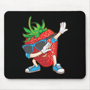 Coola Dabbing Strawberry Funny Kärlek Dancer Sweet Musmatta