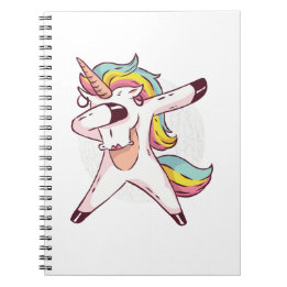 Coola Dabbing Unicorn Rainbow Trendig Dance Moves Anteckningsbok