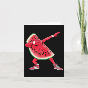 Coola Dabbing Watermelon Funny Fruit Dancing Athle Kort