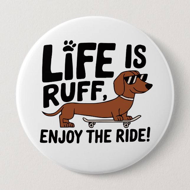Coola Dachshund Hund Life-offert Knapp (Framsida)