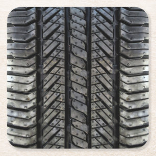 Coola Däck Rubber Automotive Struktur Decor Underlägg Papper Kvadrat