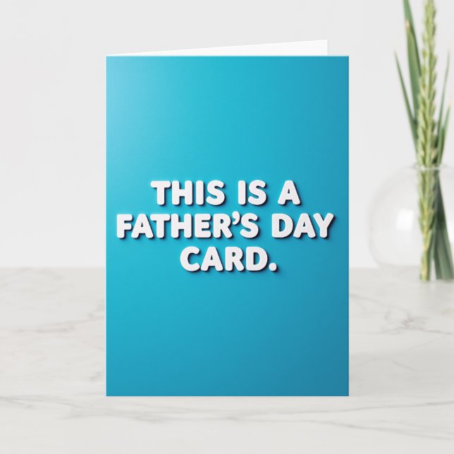 Coola Dad Typografi-kort Kort (Framsida)