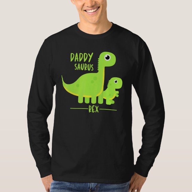 Coola Daddysaurus Rex Dino T Shirt (Framsida)