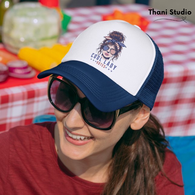 Coola Dam röstar Vintage Messy Hair Dam Keps (Skapare uppladdad)