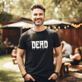 Coola DEAD Drippy Script Roligt Pappa Halloween T Shirt