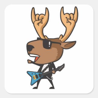 COOLA DEEROCKER STICKER FYRKANTIGT KLISTERMÄRKE