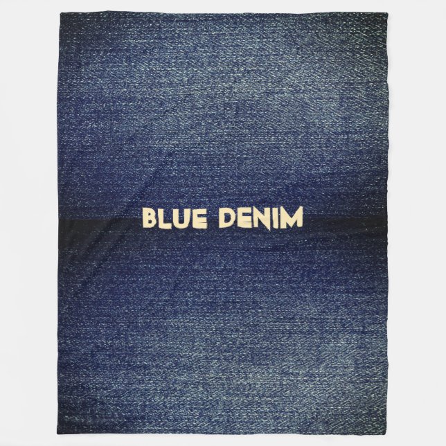 Coola Denim-utseende Fleecefilt (Framsidan)