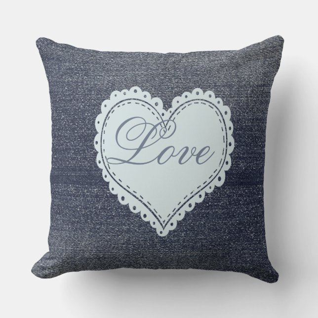 Coola Denim-utseende Kudde (Framsida)