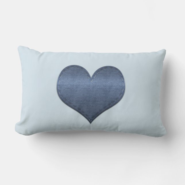 Coola Denim-utseende Lumbarkudde (Framsida)
