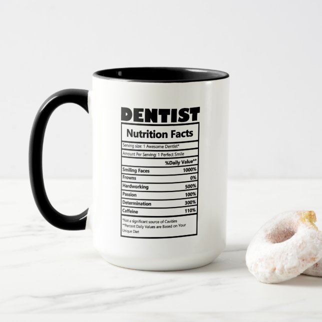 coola Dentists ord faktauppgifter Mugg (Med munk)