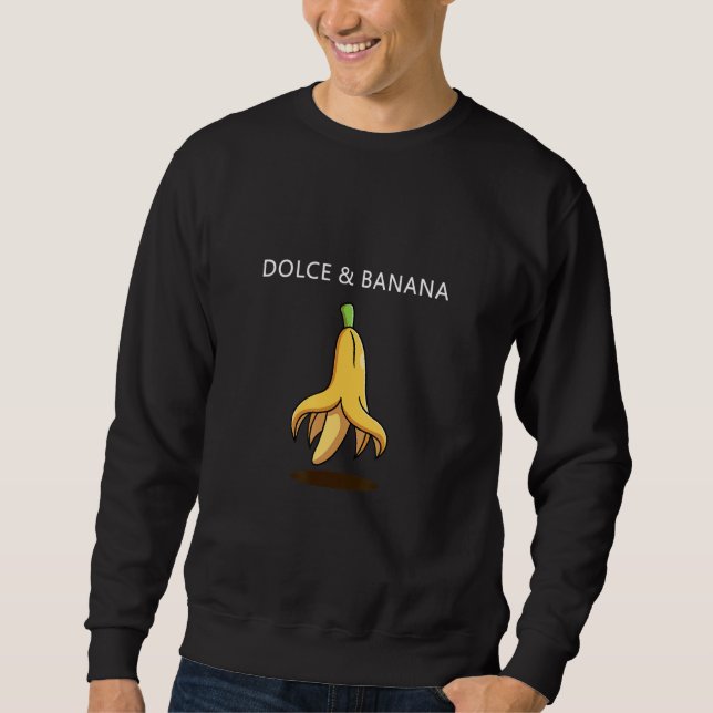 Coola Designer Dolce och banan Fruit 1 Lång Ärmad Tröja (Framsida)