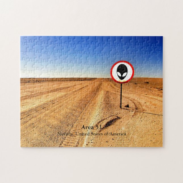 Coola Desolat Alien Area 51 Nevada USA Puzzle Pussel (Horisontell)