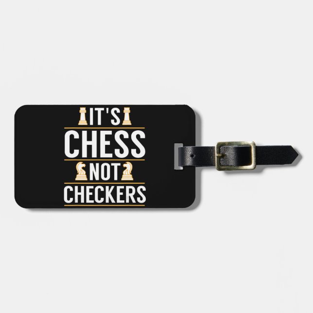 coola dess val, inte checkers, checkers spelarpres bagagebricka (Horisontell Framsida)