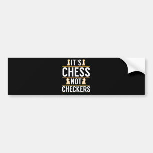 coola dess val, inte checkers, checkers spelarpres bildekal
