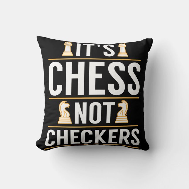 coola dess val, inte checkers, checkers spelarpres kudde (Framsida)