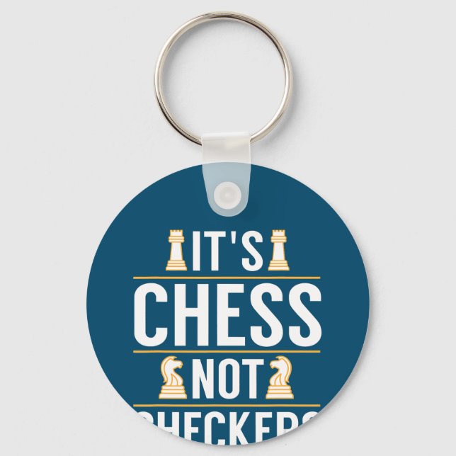 coola dess val, inte checkers, checkers spelarpres nyckelring (Framsida)