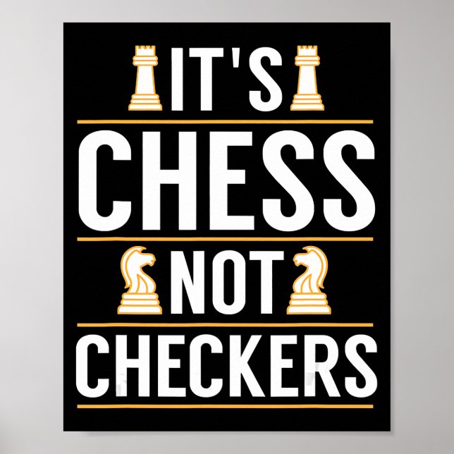 coola dess val, inte checkers, checkers spelarpres poster (Framsidan)