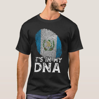 Coola Det är i min Dna Guatemala-Flagga Fingerprin T Shirt