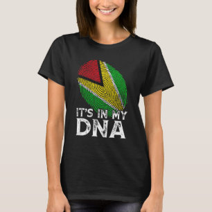 Coola Det är i min Dna Guyana Flagga Fingerprint P T Shirt