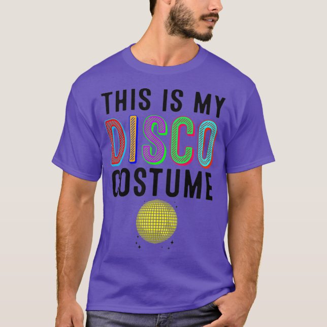 Coola Det här är min Disco Costume Gift Party Danc T Shirt (Framsida)