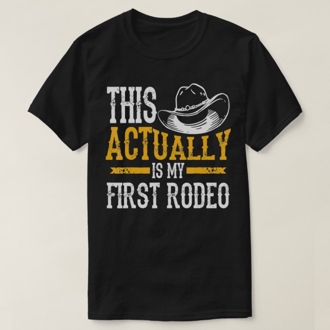Coola det här är min första Rodeo-unge Cowboy T Shirt (Design framsida)