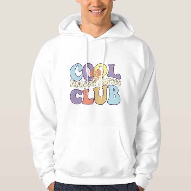 Coola Dialys Nurses Klubb RN Nephrology Hoodie (Framsida)