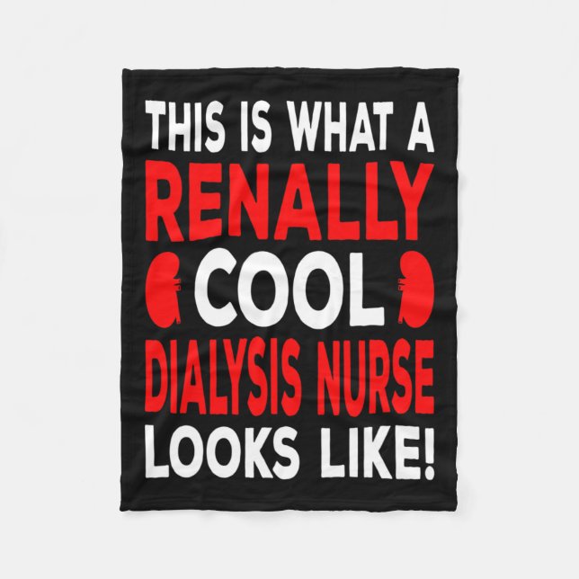 Coola Dialyssjuksköterska och dialystekniker Fleecefilt (Framsidan)