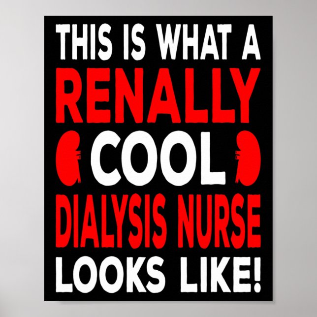 Coola Dialyssjuksköterska och dialystekniker Poster (Framsidan)