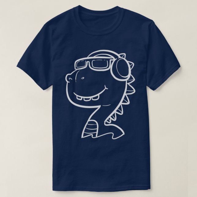 Coola Dino Unboick eller Chill Person Gift 2 T Shirt (Design framsida)