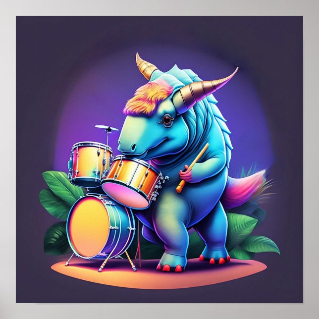 Coola Dinosaur - Art Print Poster (Framsidan)