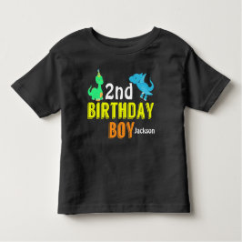 Coola Dinosaur Birthday Boy Party Anpassningsbar T-shirt