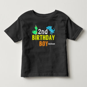 Coola Dinosaur Birthday Boy Party Anpassningsbar T-shirt